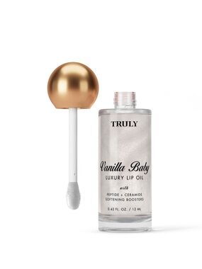 TRULY Vanilla Baby Luxury Lip Oil - Shimmery Pearl.